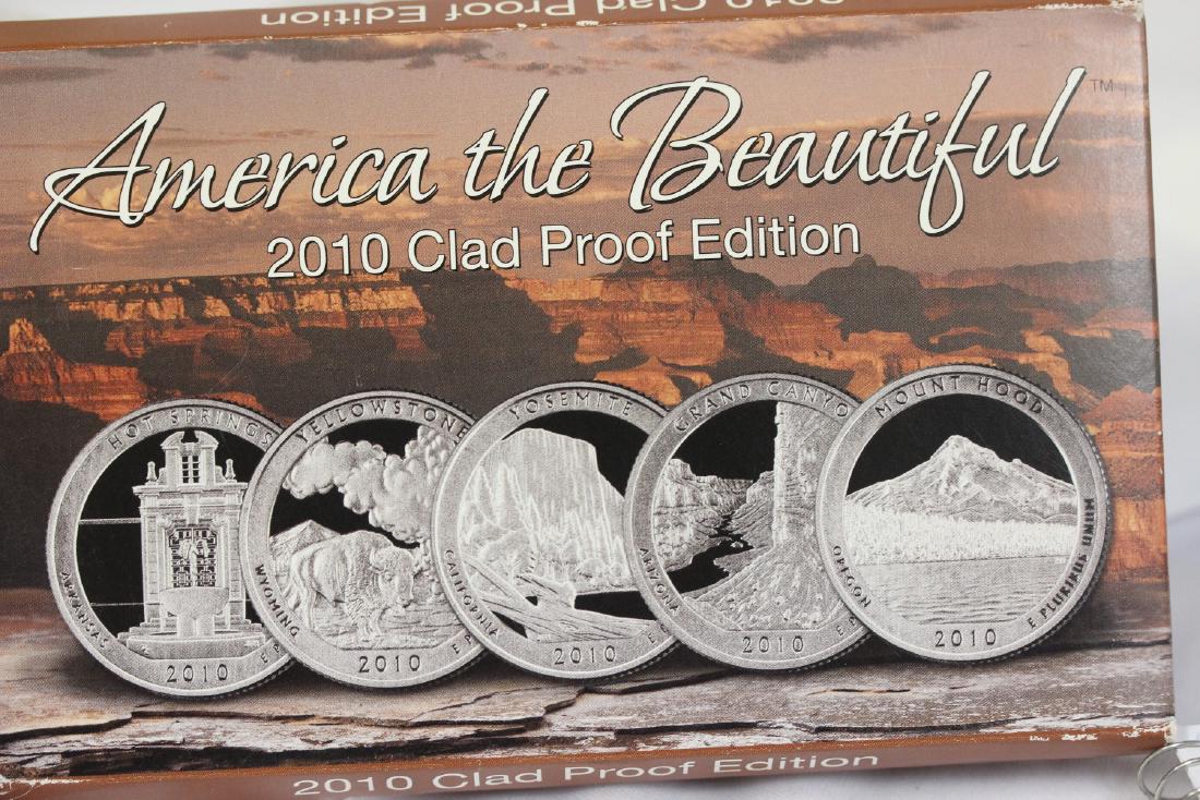America the Beautiful - 2010 Clad Prrof Edition: 5 coins set