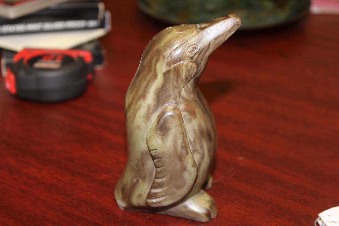 A Signed Thorn Canada Store Penguin: please note: chip - 4 3/4" tall - signed