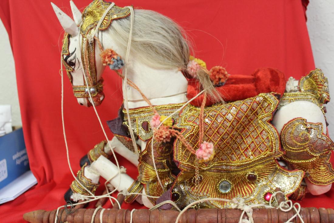 A Puppet Horse: wood construction - approximately 16 1/2" long