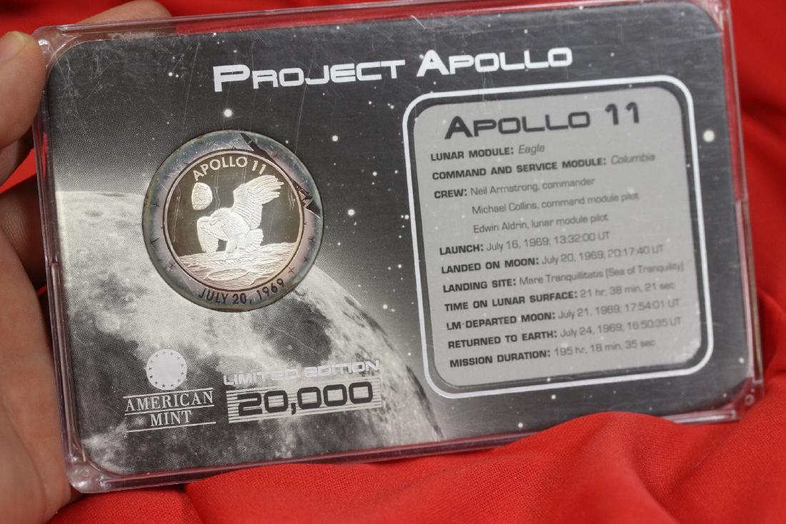 Apollo 11 Sterling Silver Coin: Limited edition