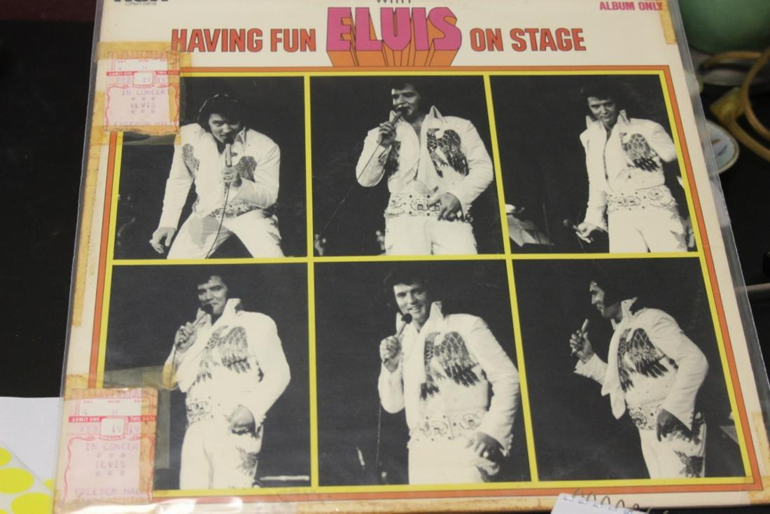 Rare Elvis Album with Two Used Elvis Concert Tickets: From the Civic Center, Freedom Hall February 19, 1977, Johnson City, Tennessee