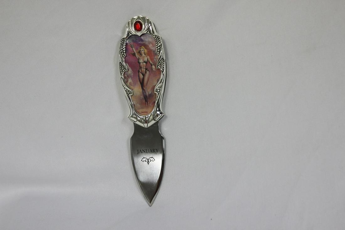 A Fantasy Pocket Knife: 4 3/8" long