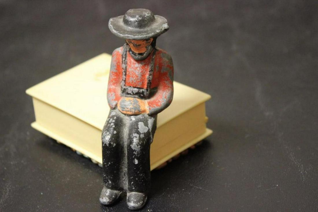 A Cast Iron Amish Man: 3 1/4" tall