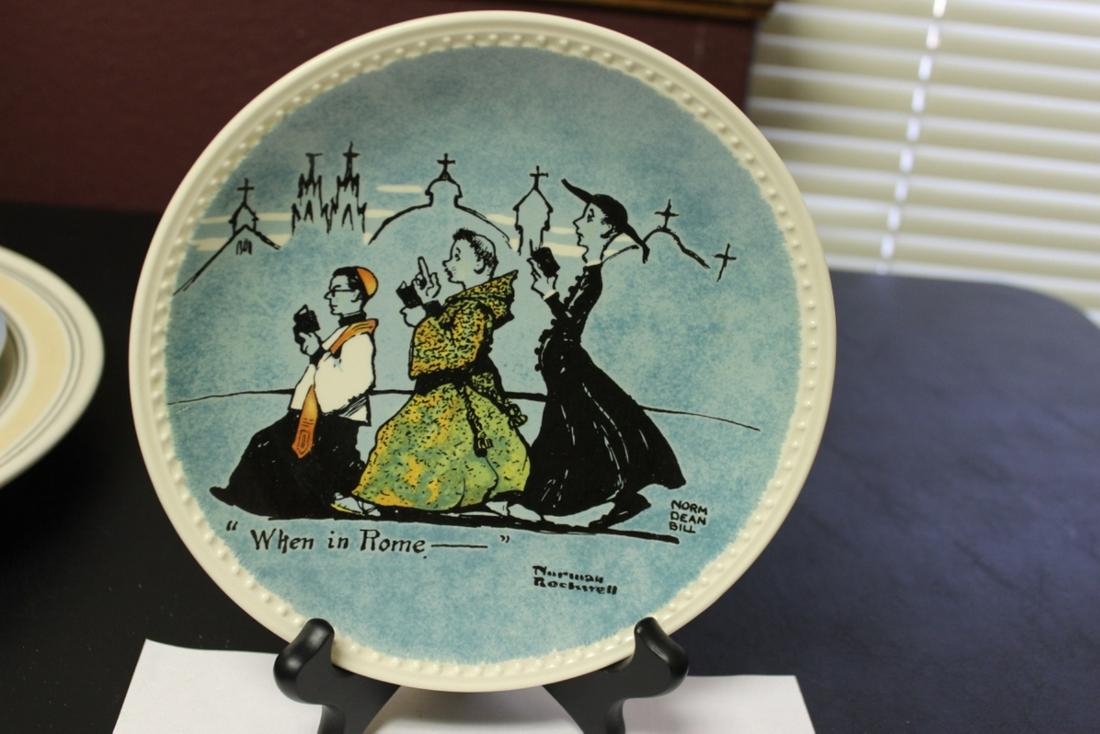 A Norman Rockwell Collector's Plate: 7 1/2 inches in diameter