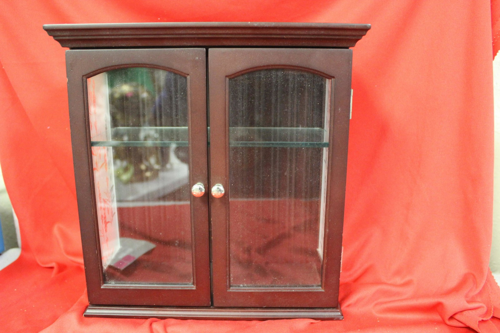 A Wall Hanging Cabinet: 11" x 10 1/2" x 4 1/2"