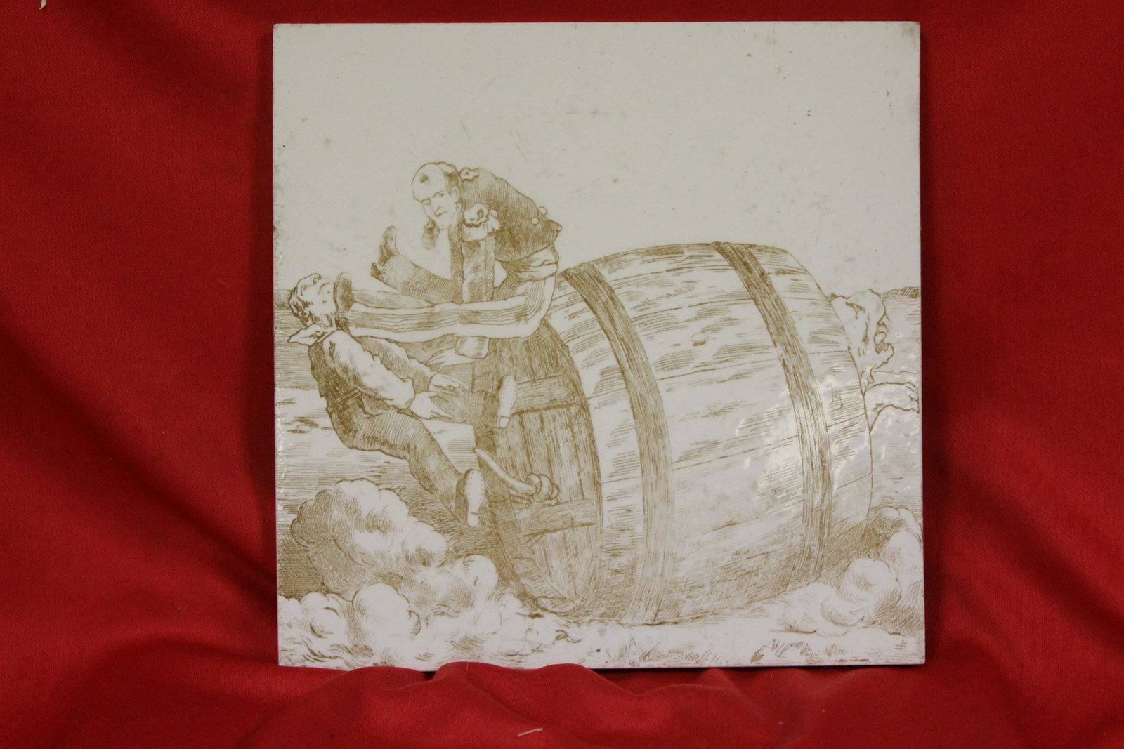 A Vintage Tile: 7 3/4" square