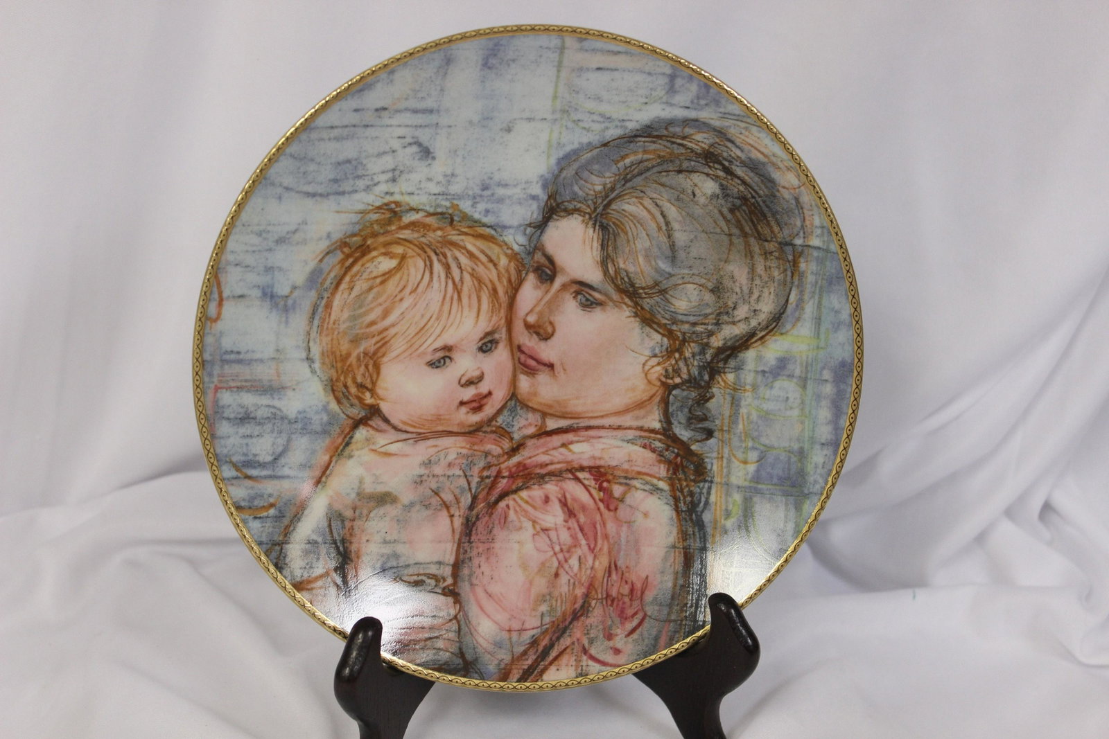 Collector's Plate by Edna Hibel: 8 1/2" in diameter