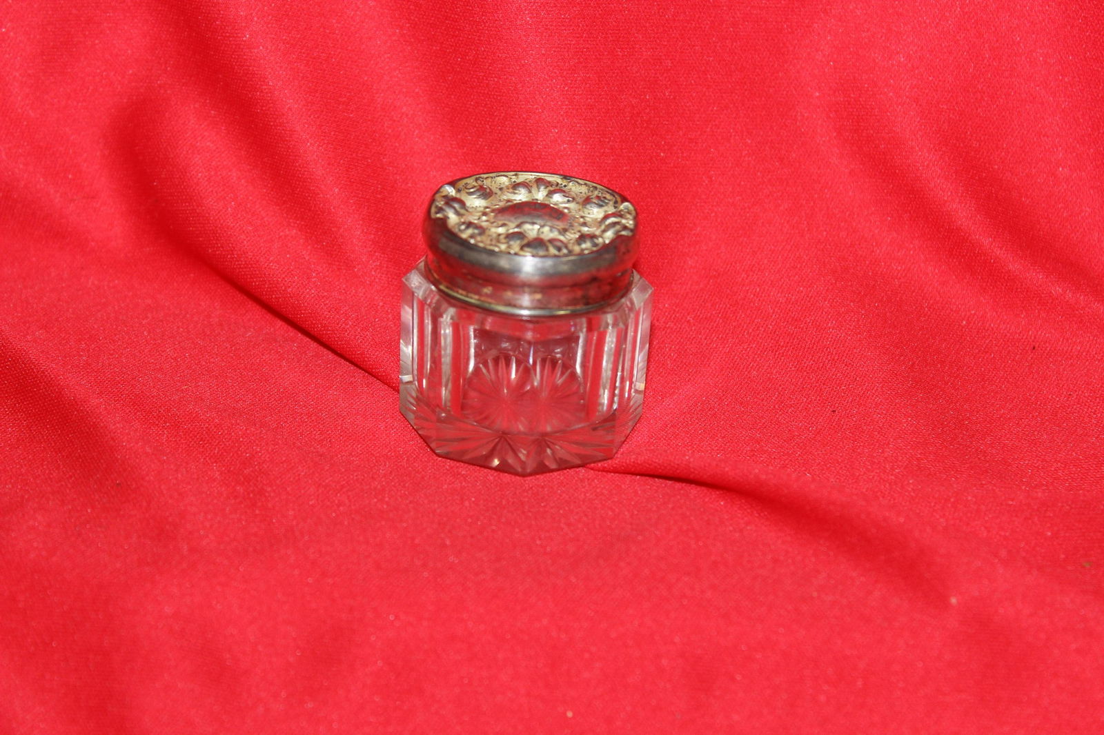A Sterling Top Ornate Glass Container Aug 17 2019 Lakeland