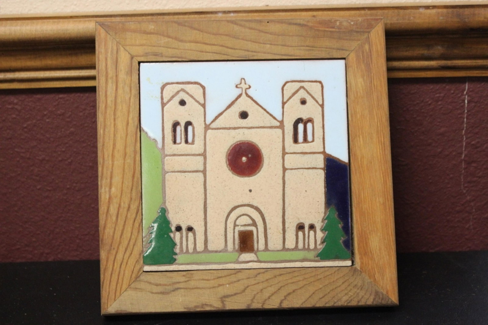 A Rio Grande Tile: 6" square - Framed