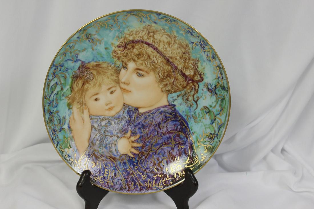 Collector's Plate by Edna Hibel: 8 1/2" in diameter