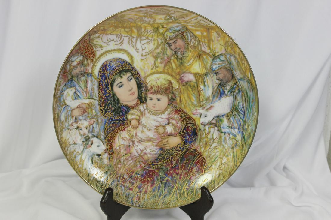 Collector's Plate by Edna Hibel: 10 1/8" in diameter