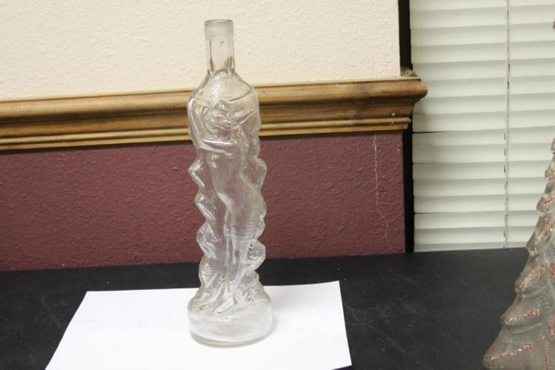 A Figural Vine Bottle: 12 1/8" tall