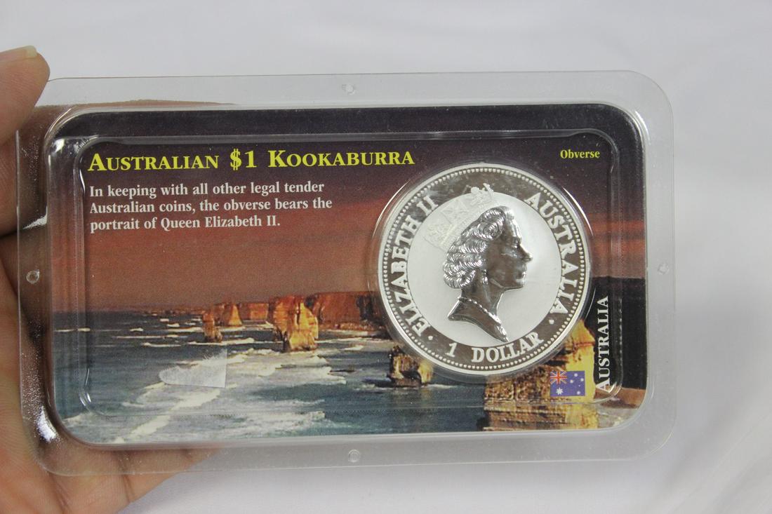 Australian $1.00 Kookaburra: .999 silver