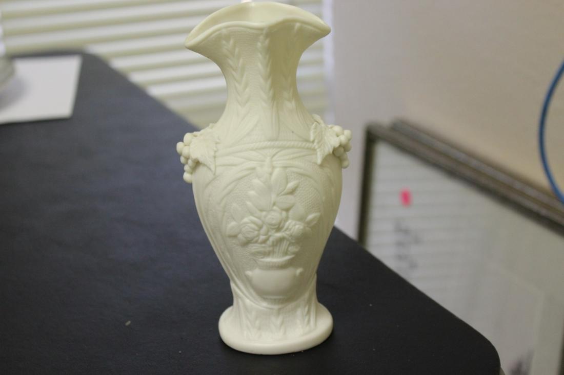 A Parian(?) Vase: 7 inches tall
