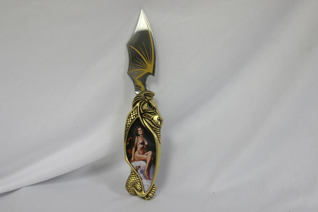 A Fantasy Pocket Knife: 4 3/8" long