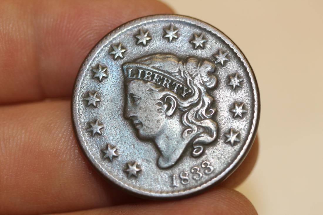 An 1883 Large Cent: Key date - sharp coin