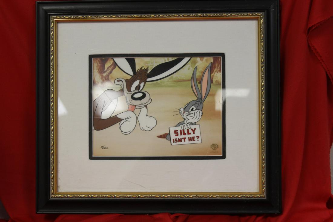 A Warner Brother Cell: COA on back - overall= 16 1/4" x 14 1/4"