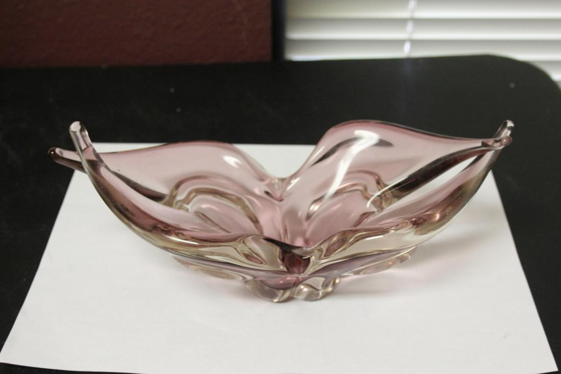 A Signed Vera Art Glass Bowl/Object: Possibly Vera Wang? - 9 1/2" in diameter