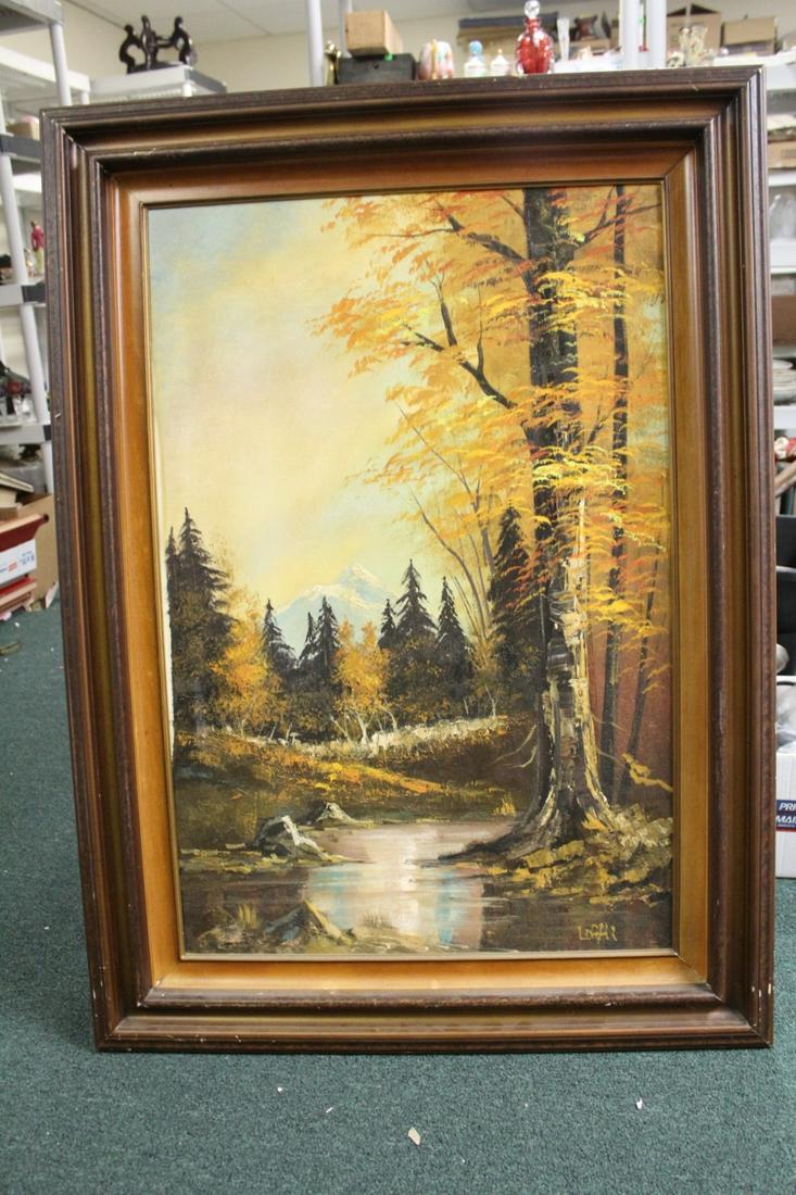 An Oil on Canvas - Signed: Logan: probably 1970's - overall= 44 1/2" x 32 1/2"