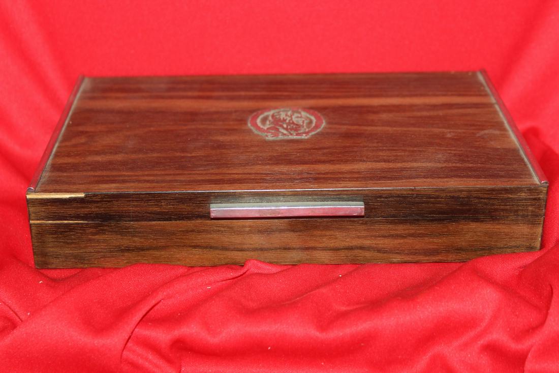 A Wooden Box: Possibly birch - 9 1/4" x 5 1/4" x 1 5/8"