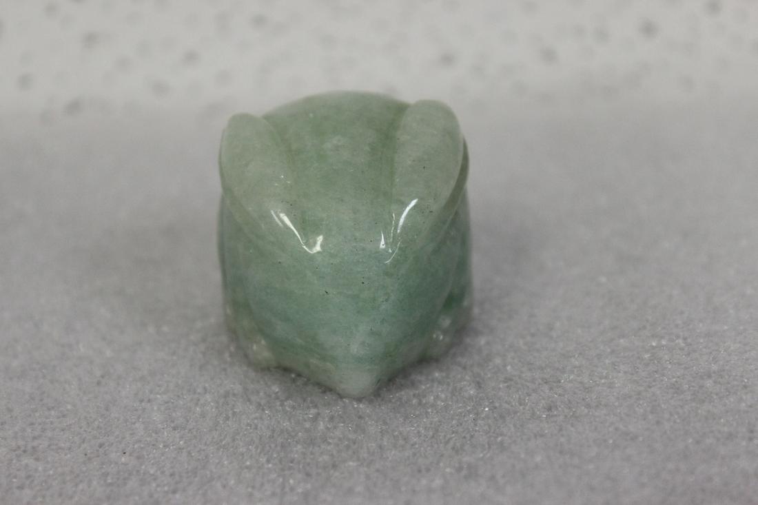 A Jadeite Rabbit: 2 inches long