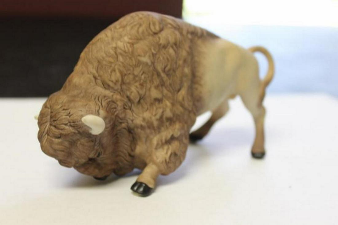 A Dated 1968 Cybis Bison: 5 1/2" long - signed on the bottom