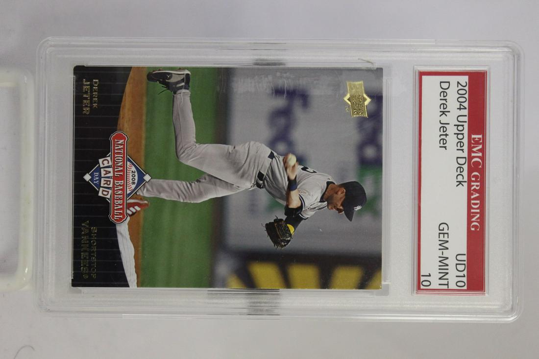A Derek Jeter Graded Baseball Card: Perfect 10 grading