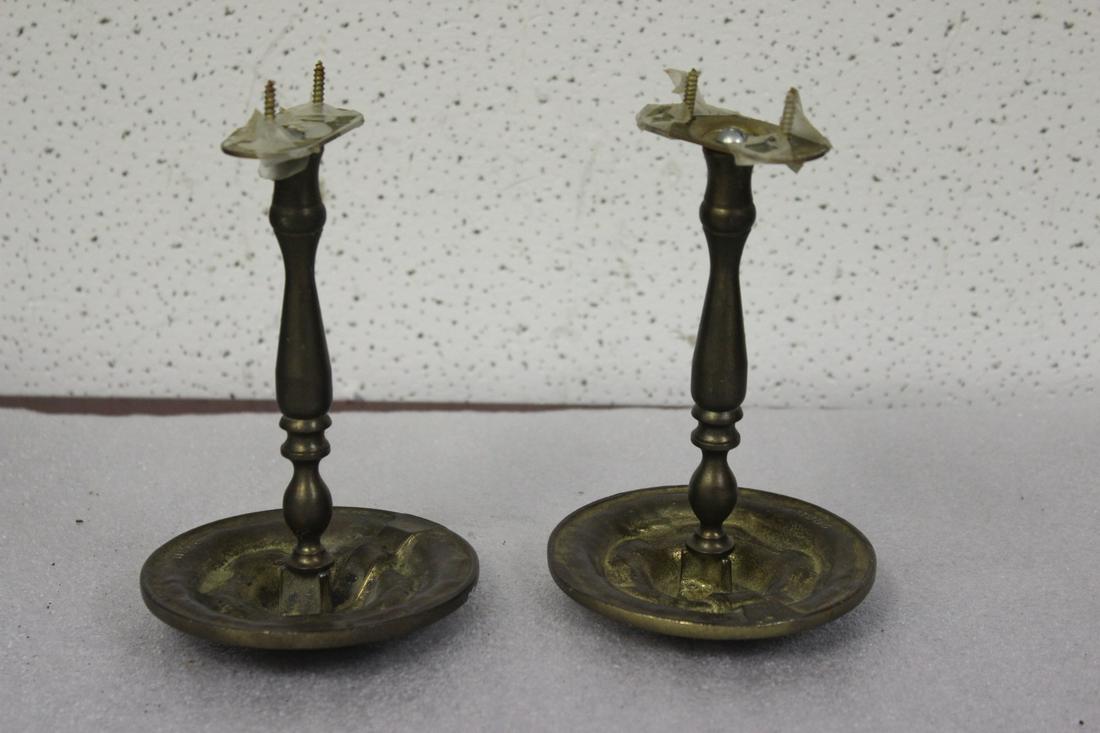 Pair of Vintage Brass Door Knobs: as shown