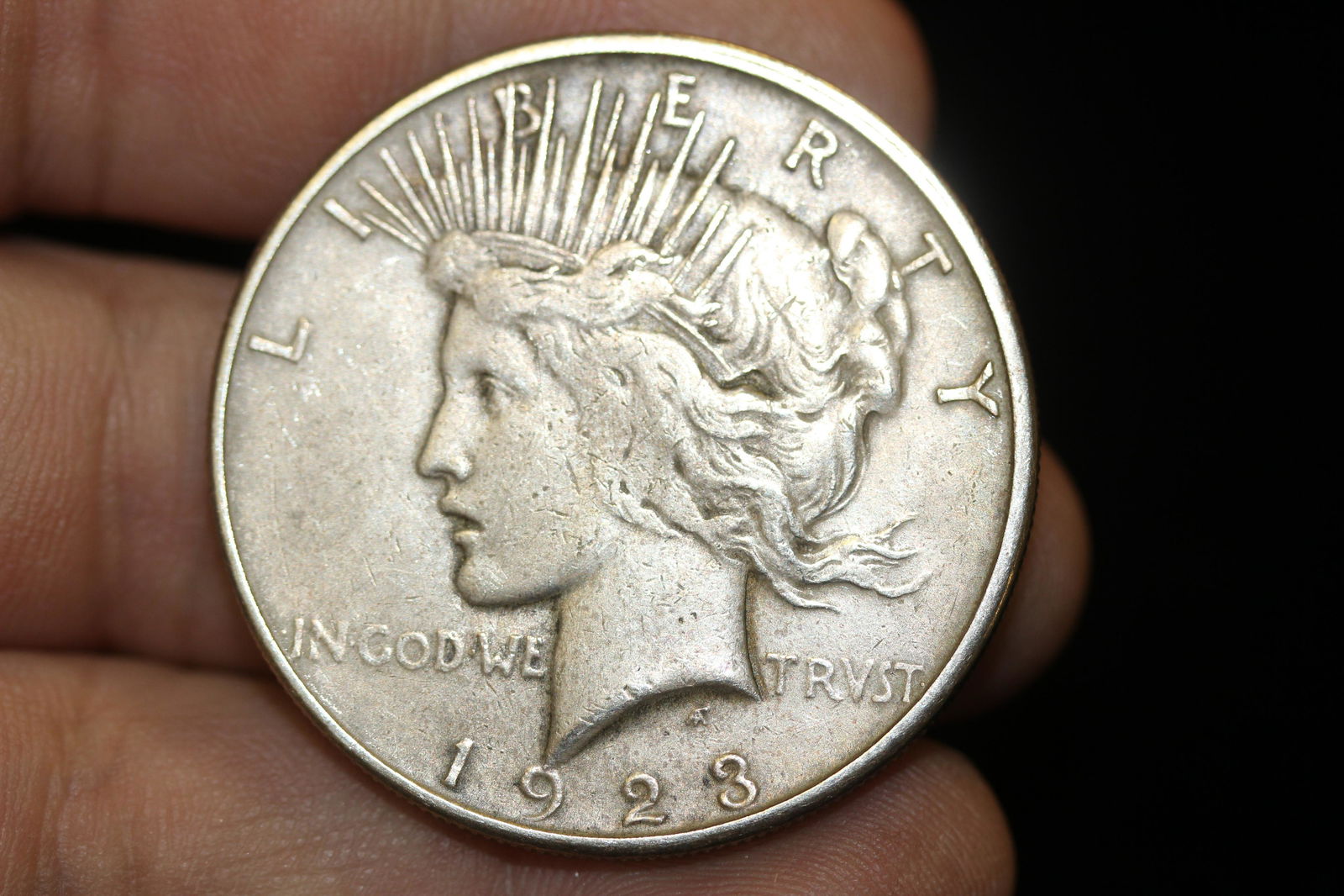 1923-S Peace Silver Dollar: as shown