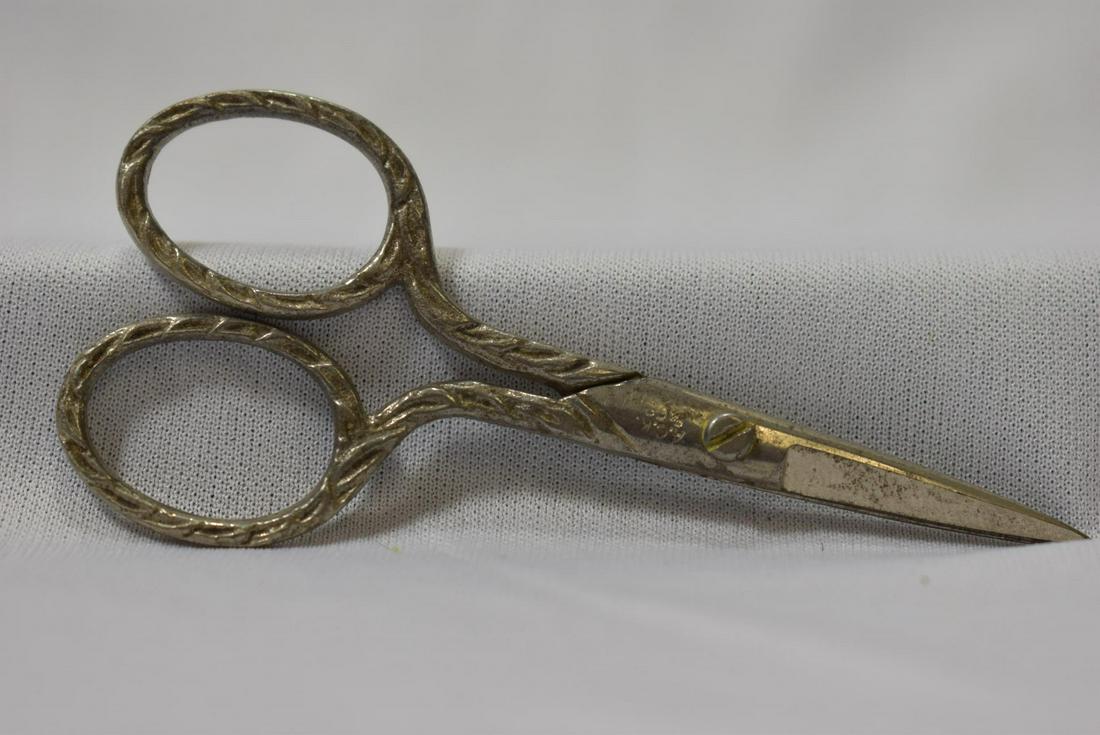 A Pair of Vintage Scissors: 3 5/8" across