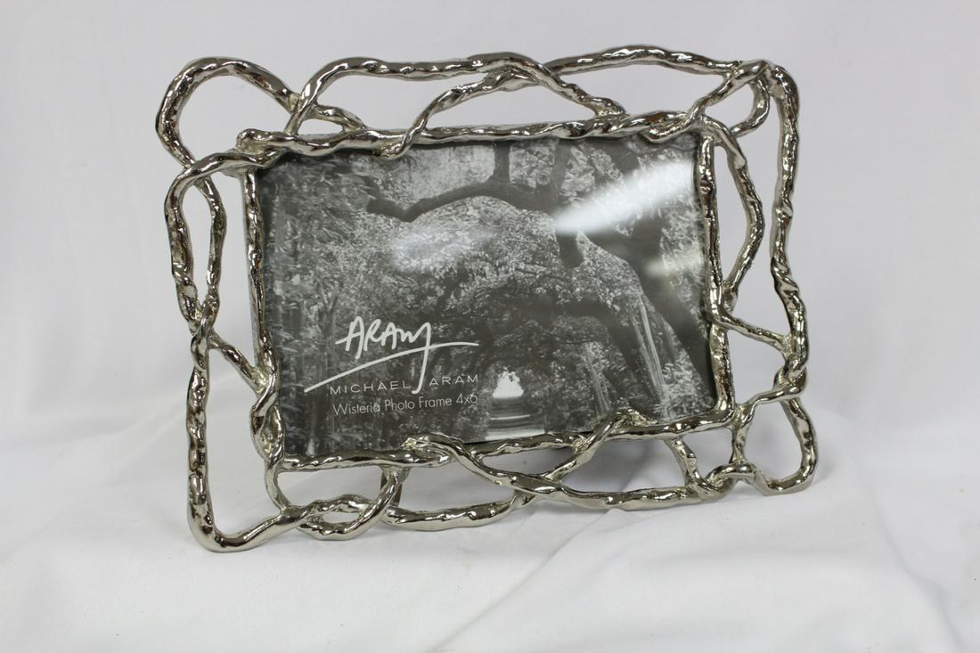 A Michael Aram Picture Frame: boxed - fits 4x6