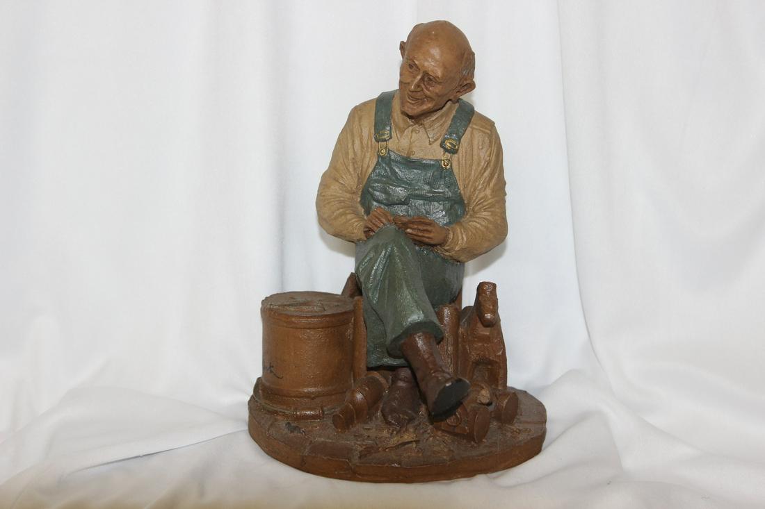 A Tom Clark Figurine: signed on the side as shown - 8 1/2" tall