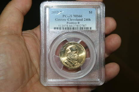 A PCGS Graded MS66 2012-P $1.00 Coin: Glover Cleveland 24th Position B