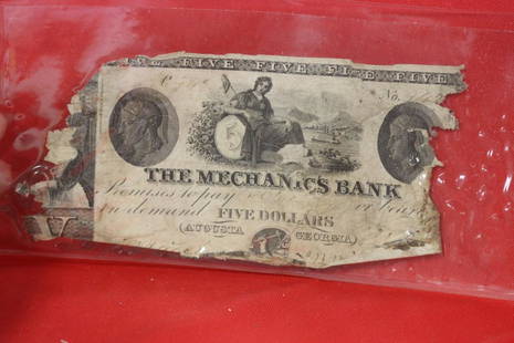 An 1850's Obsolete Note: please note: as found