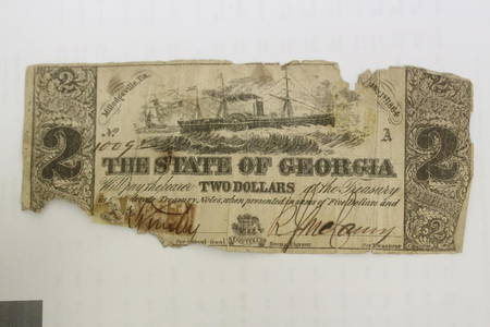 The State of Gerogia $2.00 Note - 1864