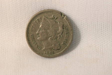 An 1865 3c Piece