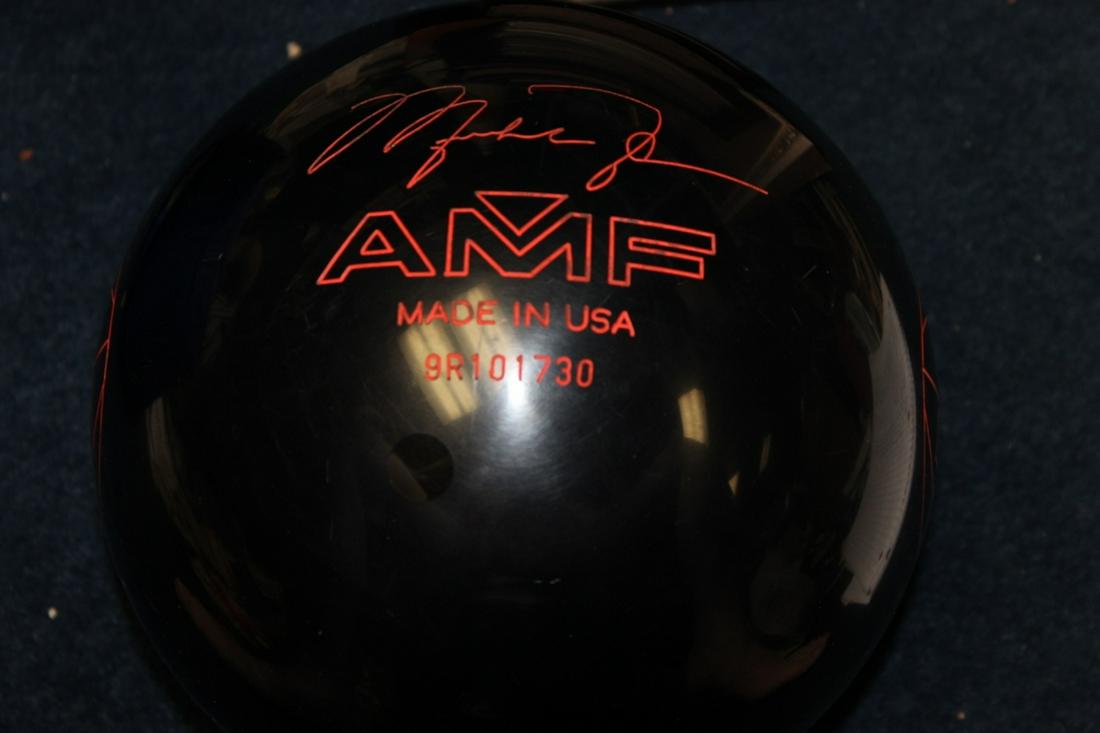 A Michael Jordan AMF Bowling Ball With Bag: As shown on photos