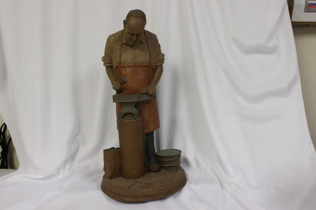 Tom Clark Figurine - "Blacksmith": 12 1/4" tall