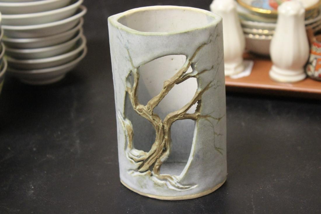 An Art Pottery Signed Walton holder: as shown