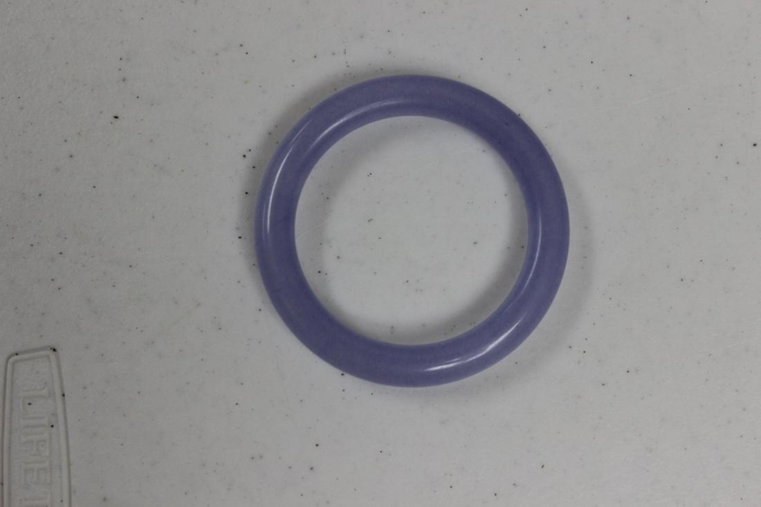 Lavendar Jadeite Bangle Bracelet: Inside diameter is 2 1/4"