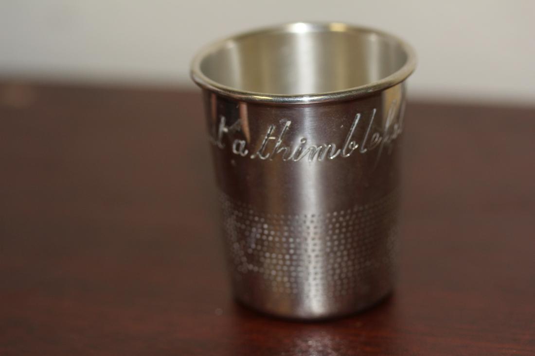 A Towle Sterling Shot Glass: 2 inches tall