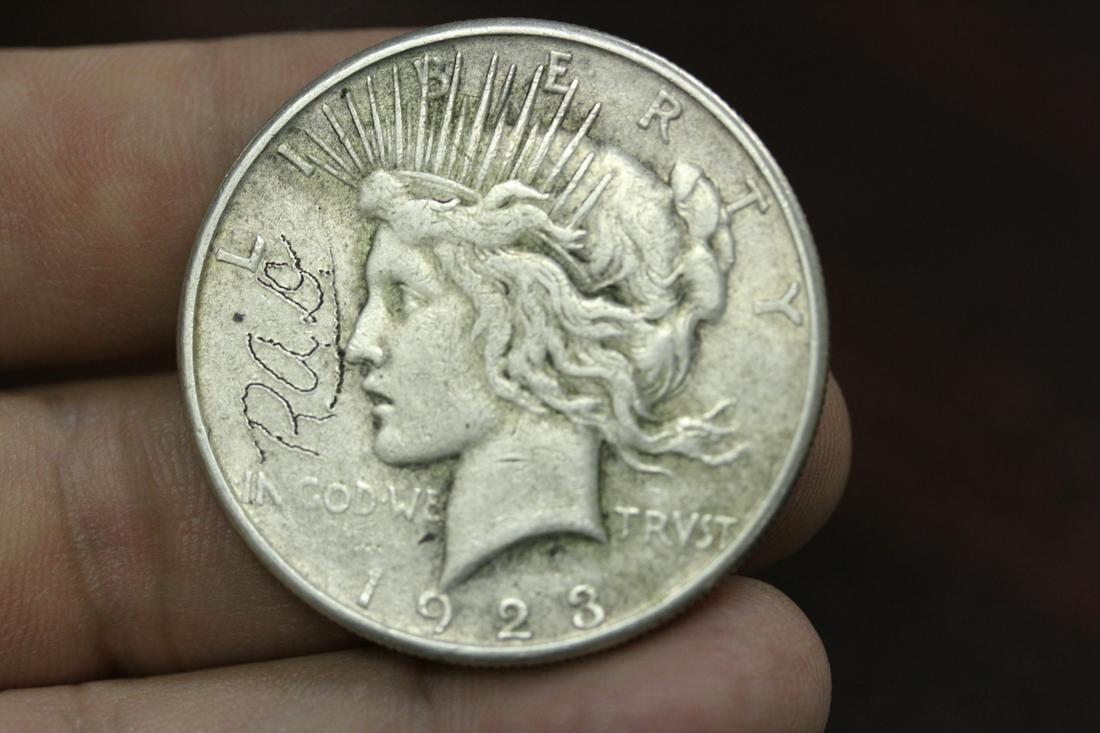 1923-S Peace Silver Dollar: as shown