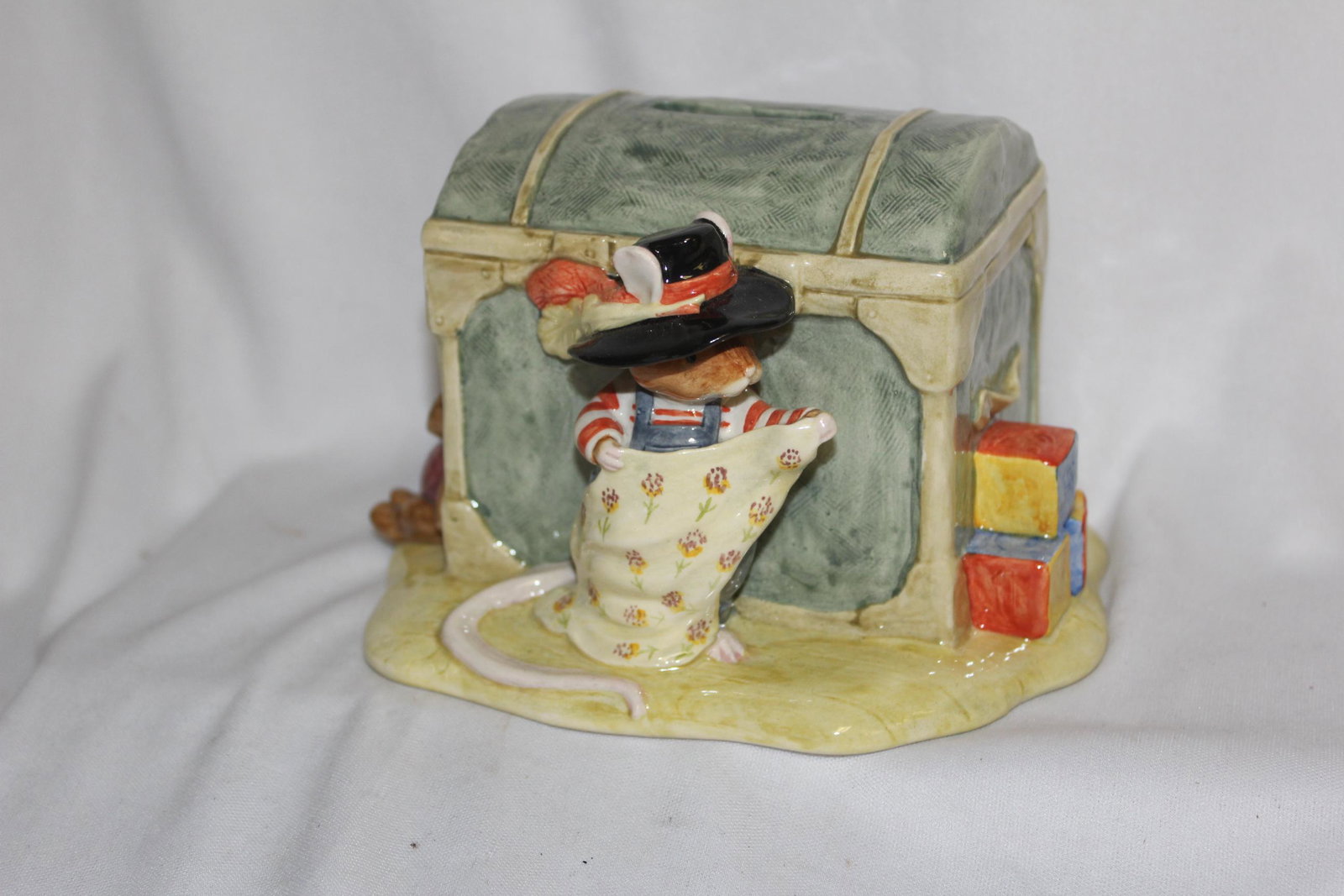 A Royal Doulton Bank: Wilfred and the Toy Chest - 4 1/2" tall