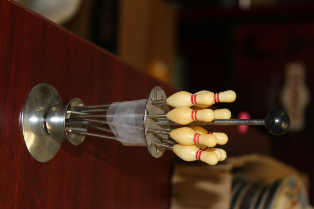 Set of Bowling Pin Hors D'oevure: Vintage