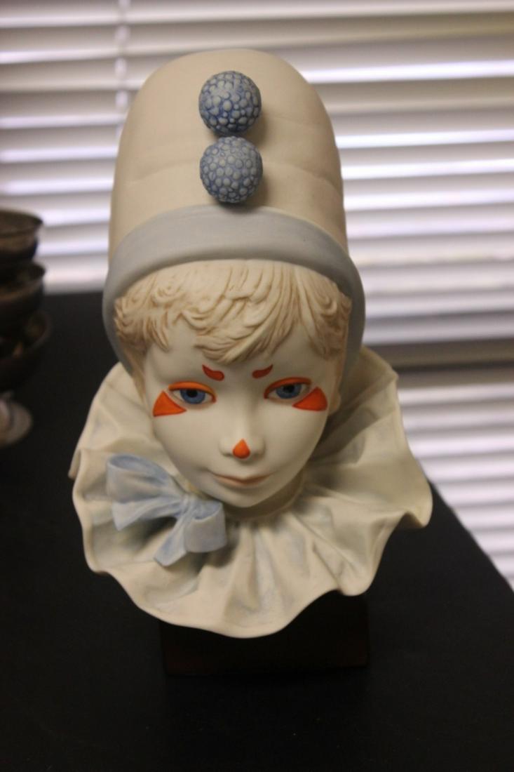 A Cybis Clown on Stand: 10" tall