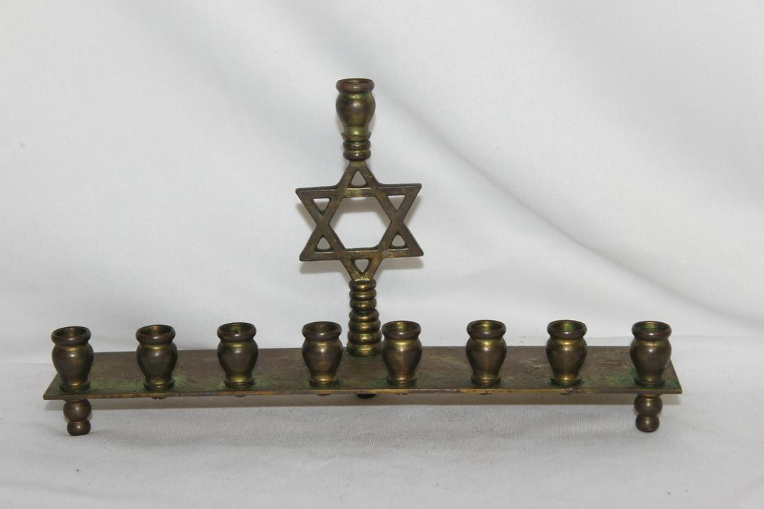 A Menorah: 8" across