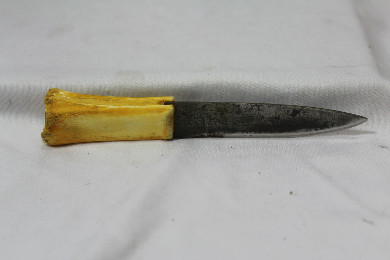 A Bone Handle Knife: 6 3/4" long