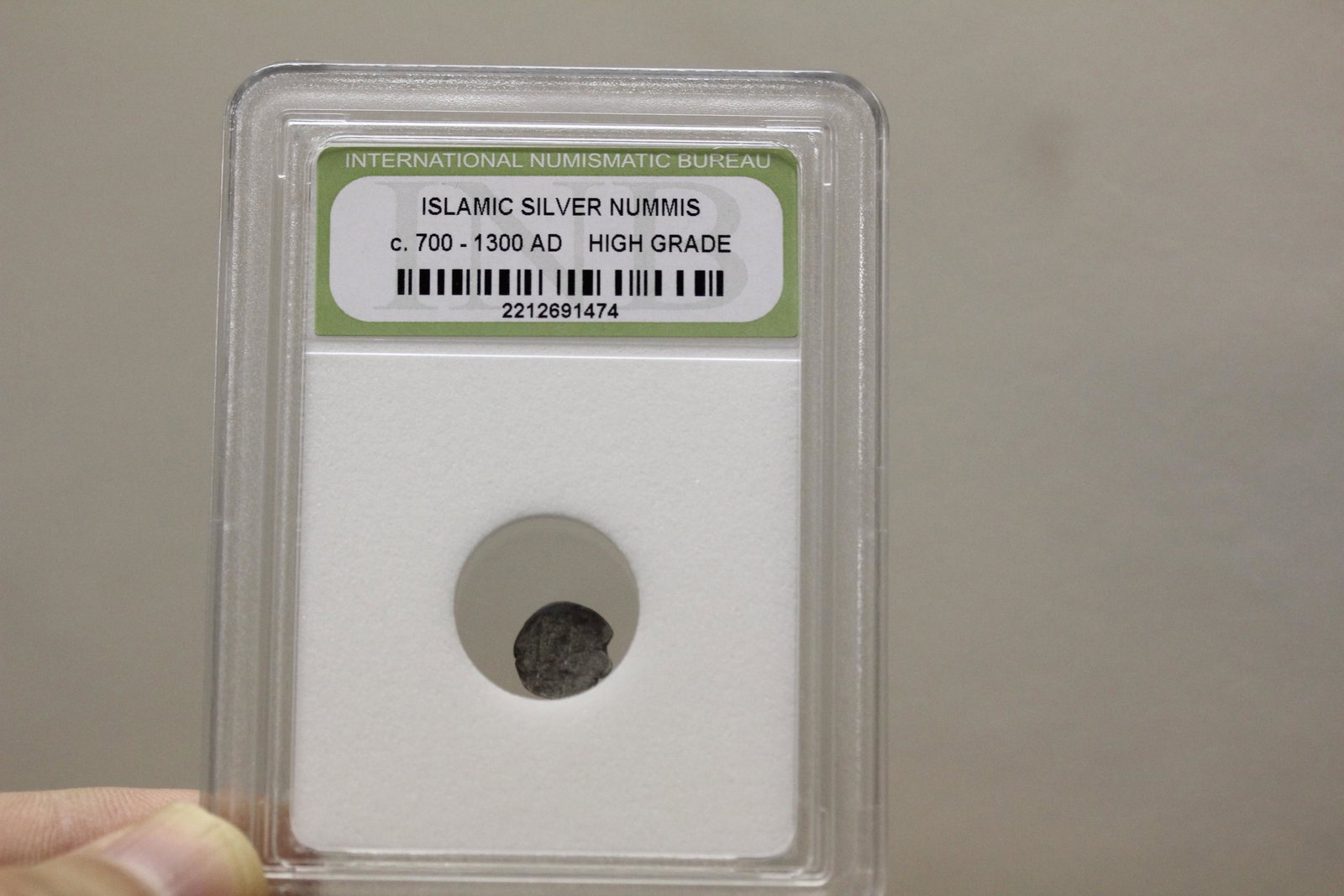 A Slabbed Islamic Silver Nummis: 700-1900 AD - high grade