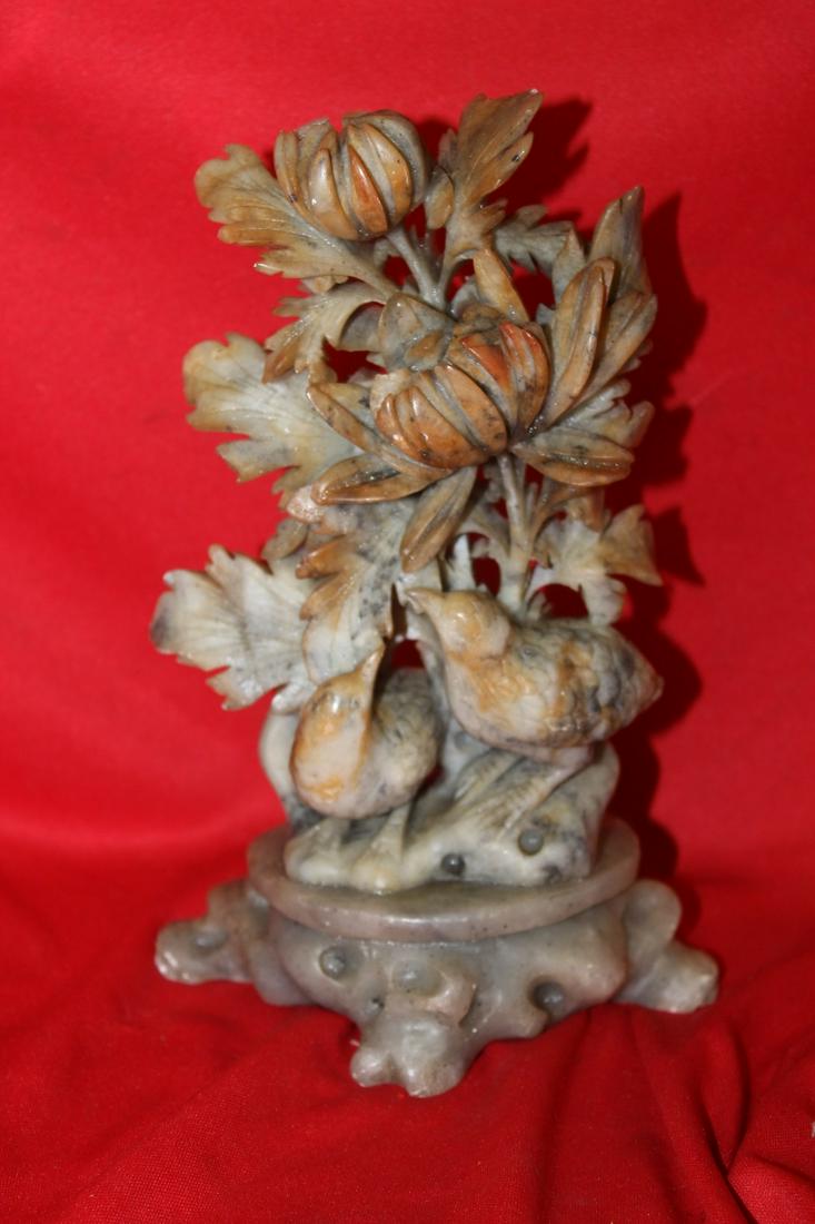 A Soapstone: 8" tall - please note: chip