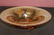 An Amber Cut Glass Large Footed Bowl